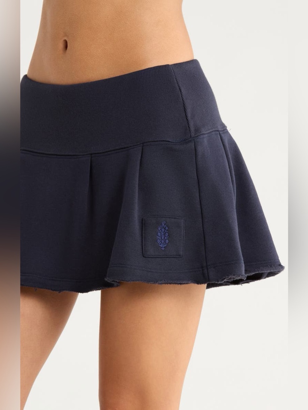 Free People Movement Sprint To The Finish Skirt Ballet Slipper Navy XL